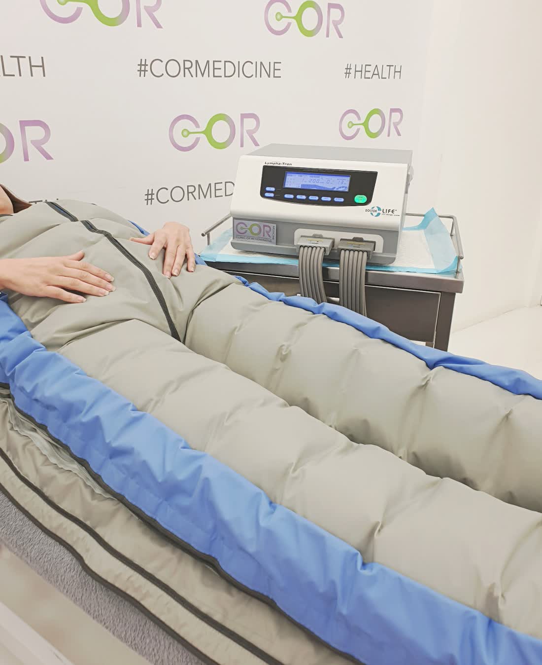 Pressotherapy compression treatment at Cormedicine